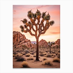  Photograph Of A Joshua Tree At Dusk In Desert 2 Canvas Print