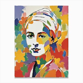 Abstract Portrait, Jan Van Eyck Fauvism Art Print Canvas Print