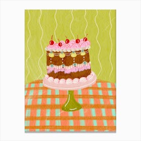 Cake On A Table 1 Canvas Print