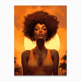 Afro Girl 11 Canvas Print