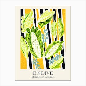 Marche Aux Legumes Endive Summer Illustration 8 Canvas Print