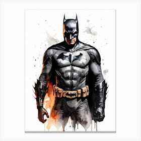 Batman Watercolor Painting (15) Canvas Print