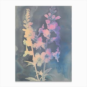 Iridescent Flower Larkspur 2 Canvas Print