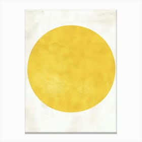 Yellow Circle Canvas Print