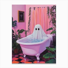 Ghost In The Bath Canvas Print