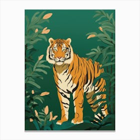 Tiger In The Jungle 29 Canvas Print