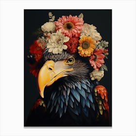 Bird With A Flower Crown Eagle 2 Canvas Print