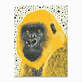 Yellow Mountain Gorilla 2 Canvas Print