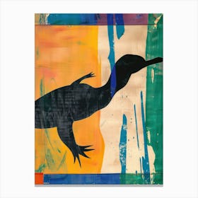 Platypus Duck 4 Cut Out Collage Canvas Print