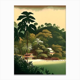 Roatán Honduras 2 Rousseau Inspired Tropical Destination Canvas Print