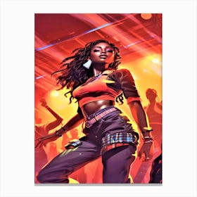 Dancehall Vibes - Dancer In A Club Canvas Print