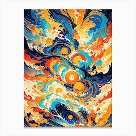 Abstract Painting Eternal Flow Canvas Print