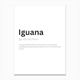 Iguana Definition Meaning Canvas Print