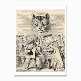 The King Of Hearts Arguing With The Executioner Canvas Print