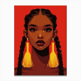 Tassel Earrings 2 Canvas Print