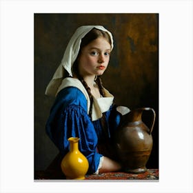 Portrait Of A Young Girl 1 Canvas Print