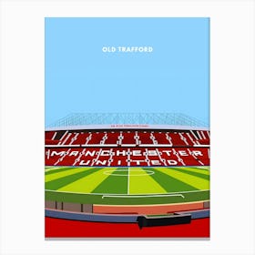 Old Trafford Manchester United Print Canvas Print