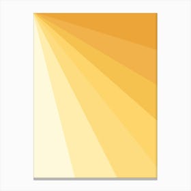 Prism Gradient Yellow Canvas Print