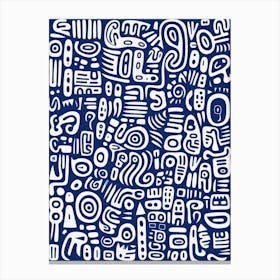 Abstract Doodles Canvas Print