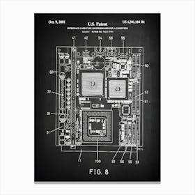 Computer Mother Board Computer Components Patent Print Computer Motherboard Patent Computer Art Computer Art Print Tc104b1 Canvas Print