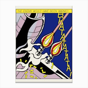 BRATATA 2/3 | LICHTENSTEIN REPLICA Canvas Print