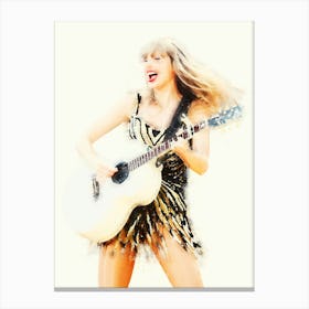 Taylor Swift The Eras Tour Watercolor Canvas Print