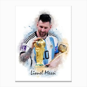 Lionel Messi 18 Canvas Print