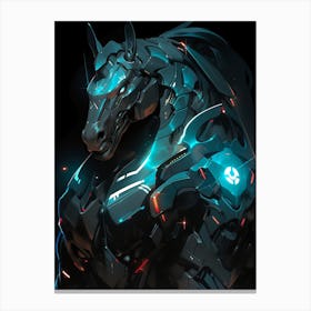 Futuristic Horse 1 Canvas Print