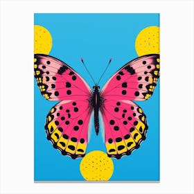 Pop Art Eastern Tailed Blue Butterfly  2 Canvas Print