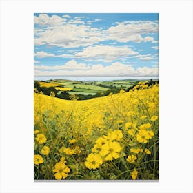 Rapeseed Field Canvas Print