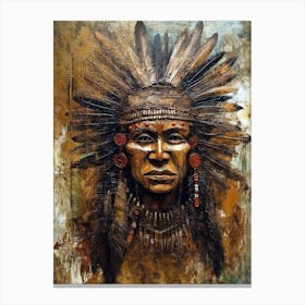 Indigenous Visions: Embracing Tribal Art and Culture Canvas Print