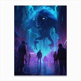 City Of Monsters Canvas Print