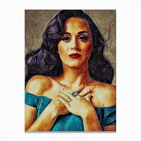 Katy Perry art paint Canvas Print