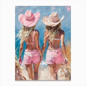 Two Friends On The Beach Canvas Print