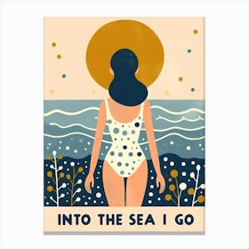 Into The Sea I Go 1 Canvas Print