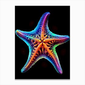 Rainbow Starfish Canvas Print