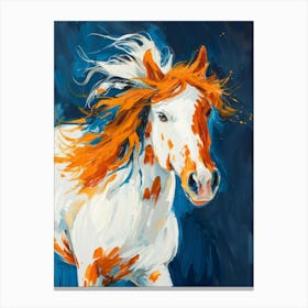 Horse With Orange Mane 1 Canvas Print