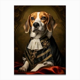 Beagle Baroque 2 Canvas Print