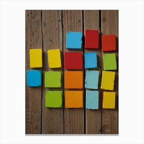 Colorful Squares Canvas Print