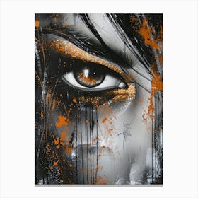 Eye Of The Woman Canvas Print