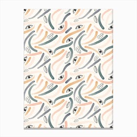 Makeup Swatches Pattern Canvas Print