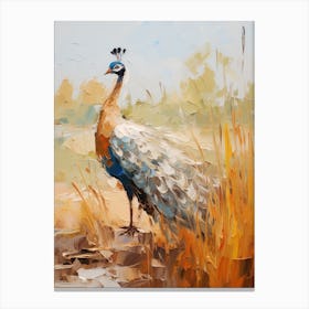 Bird Painting Peacock 2 Canvas Print