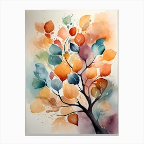 Watercolor Tree 9 Canvas Print