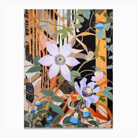 Flower Illustration Passionflower 3 Canvas Print