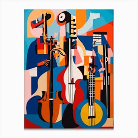 Jazz Musicians abstract Canvas Print