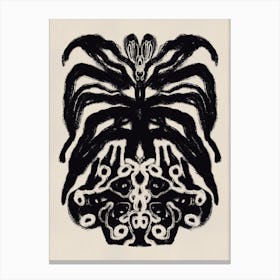 Black Orchid Canvas Print