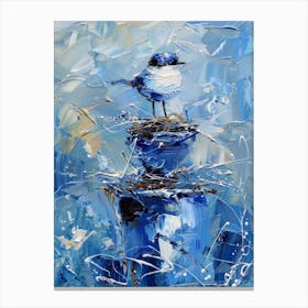 Bird In Nest Canvas Print