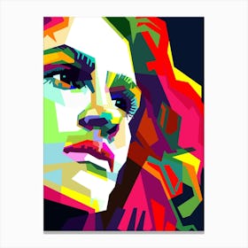 Julia Roberts Hollywood Movie Actress Pop Art WPAP Canvas Print