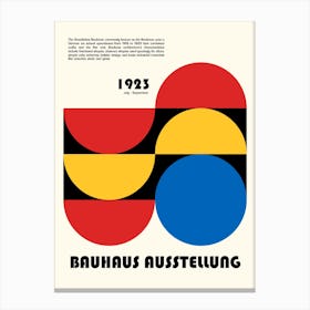 Bauhaus Ausstellung Minimalist 4 Canvas Print
