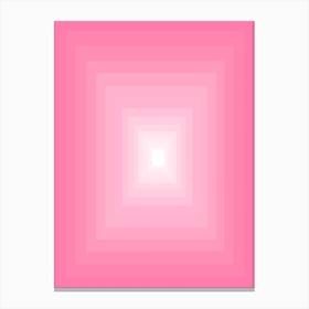 Pink Ombre Rectangle Geometric Shapes Canvas Print